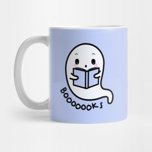 Ghost reading spooky books Mug